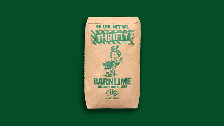Thrifty Barn Lime package design